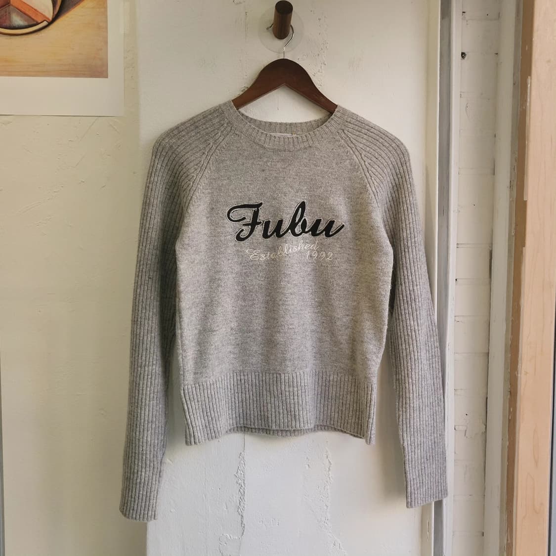 Fubu 그레이 골지 울니트 상품이미지1