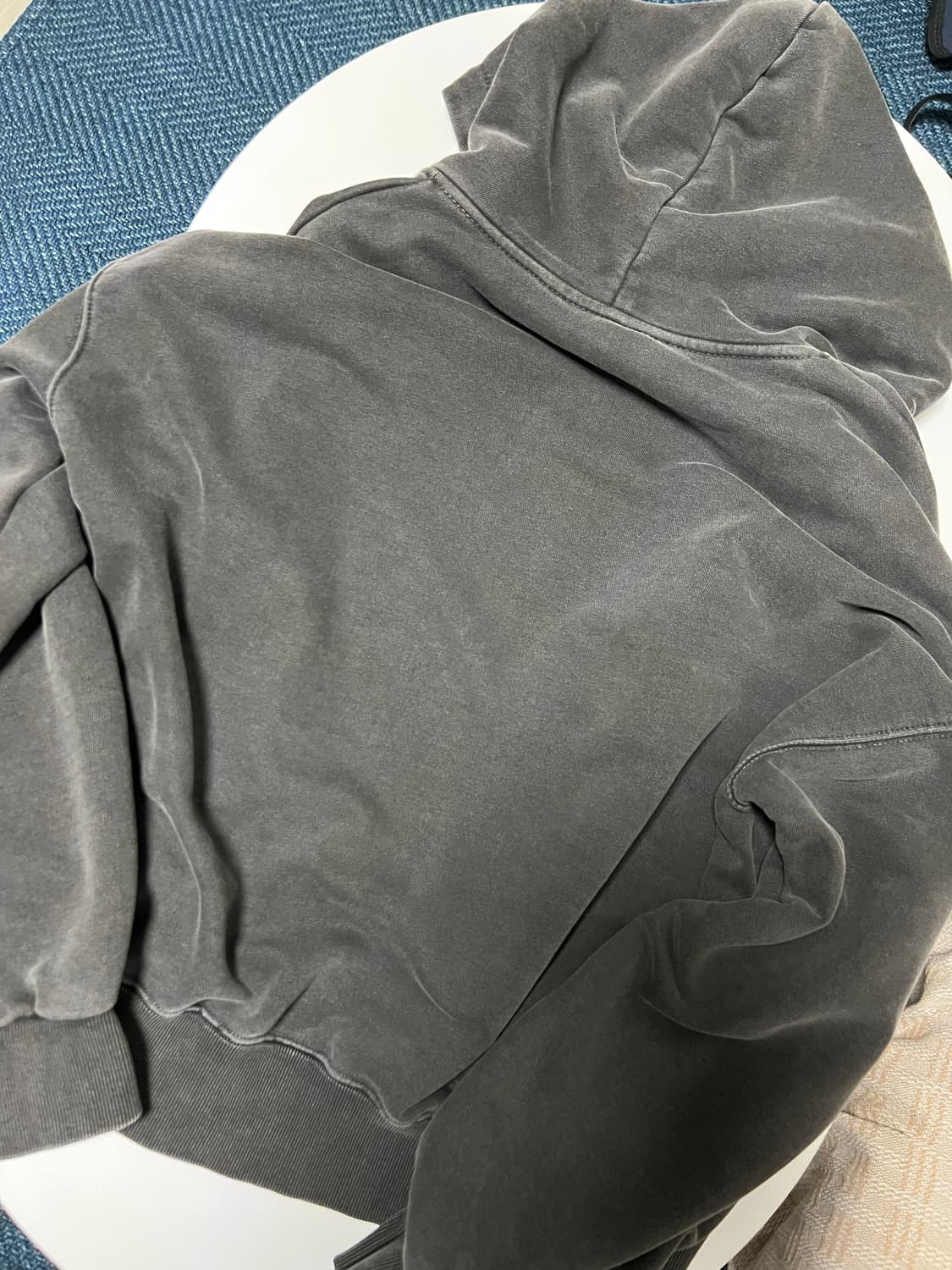 에즈카톤 러닝 피그먼트 후드집업 딥그레이 M 상품이미지2