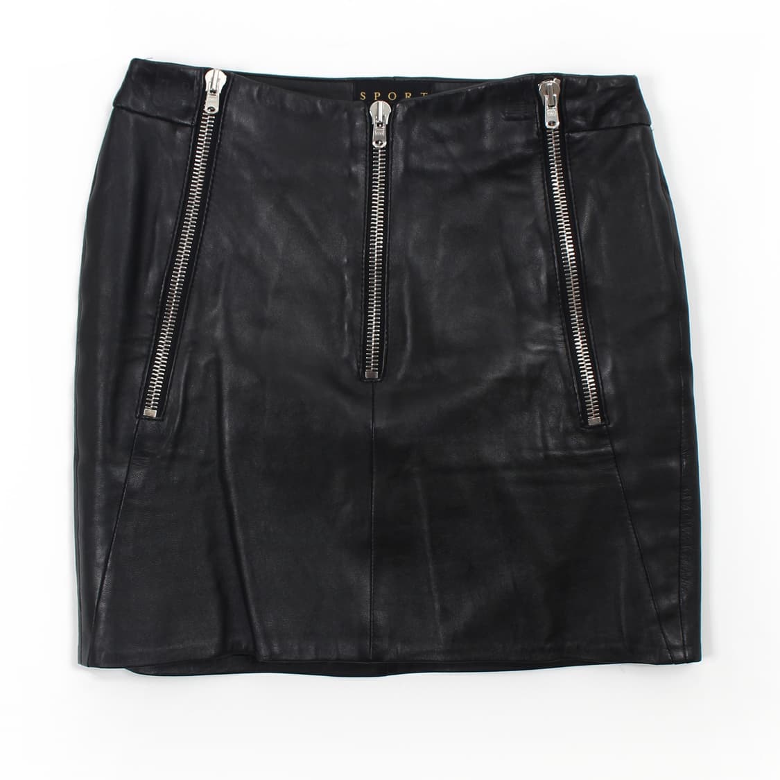 더 쿠플스 The Kooples 리얼 양가죽 지퍼 미니 스커트 상품이미지3