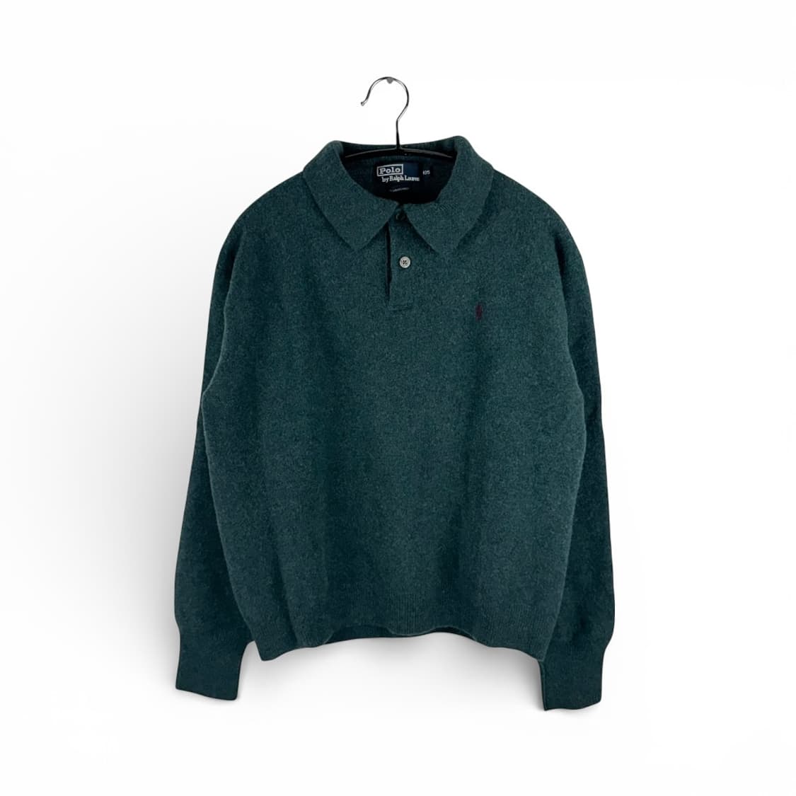 (105) 폴로 랄프로렌 램스울 카라 니트 그린 상품이미지1