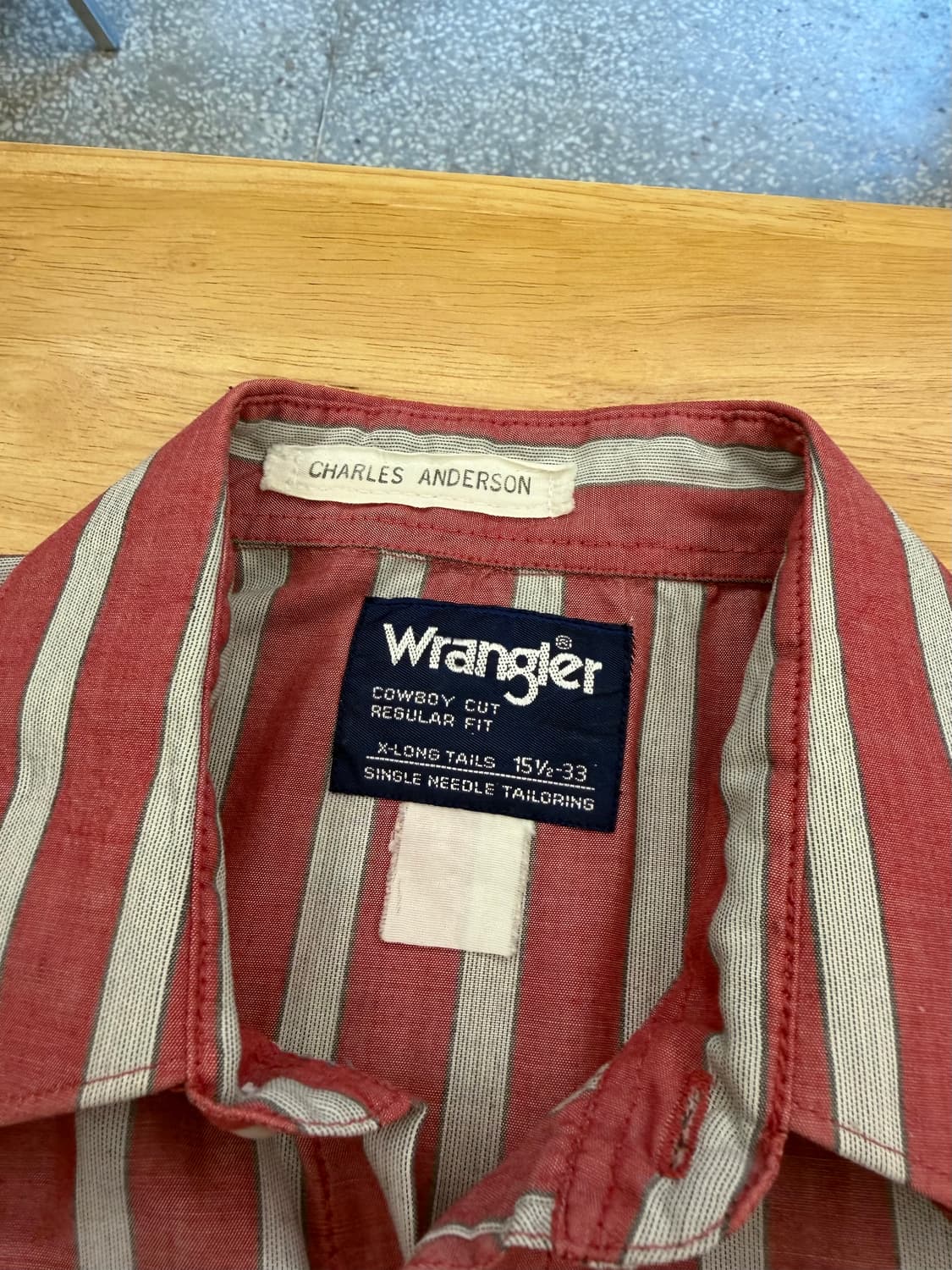 랭글러 스트라이프 웨스턴 셔츠 상품이미지5