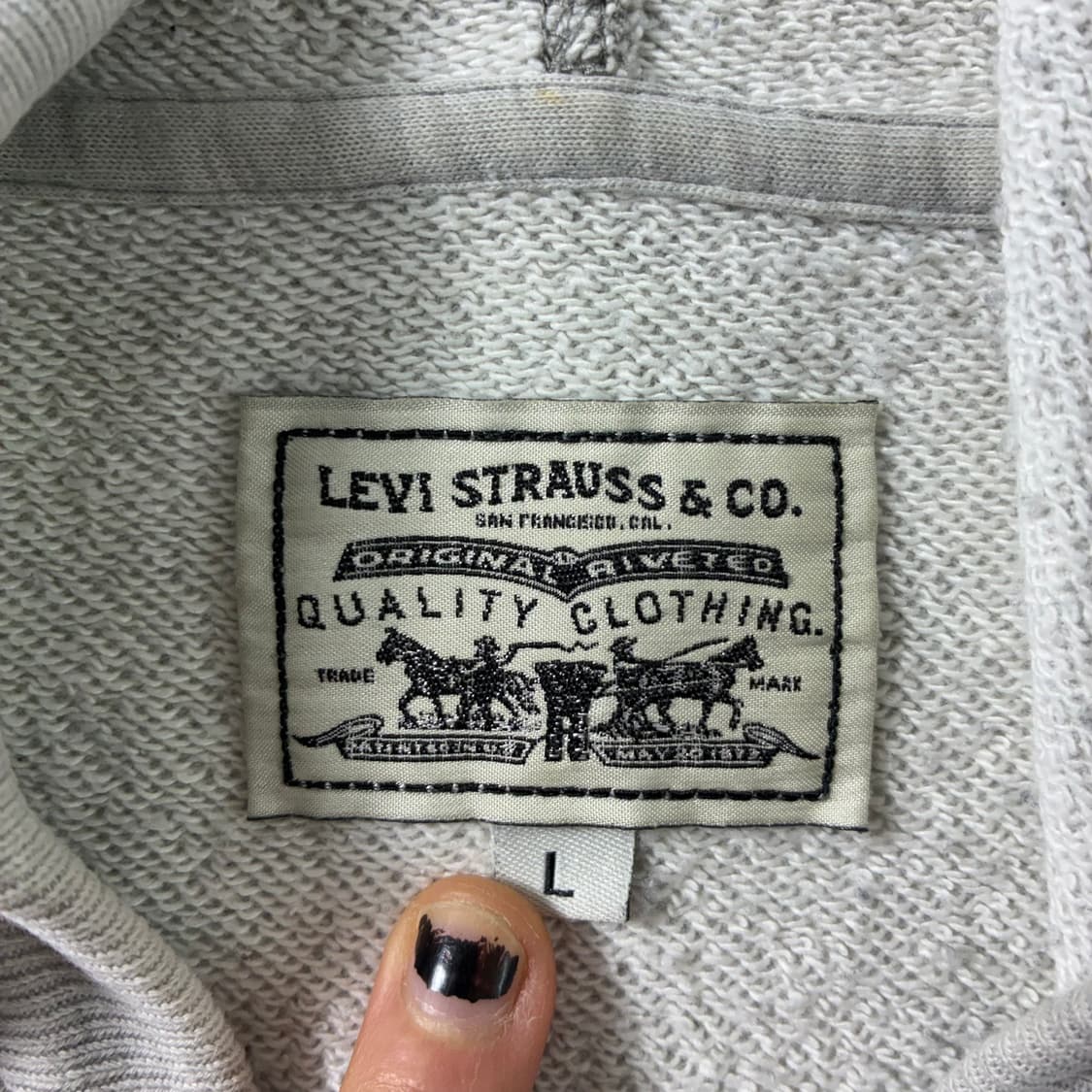 Levi's  리바이스 백그래픽 그레이 후드집업  상품이미지7