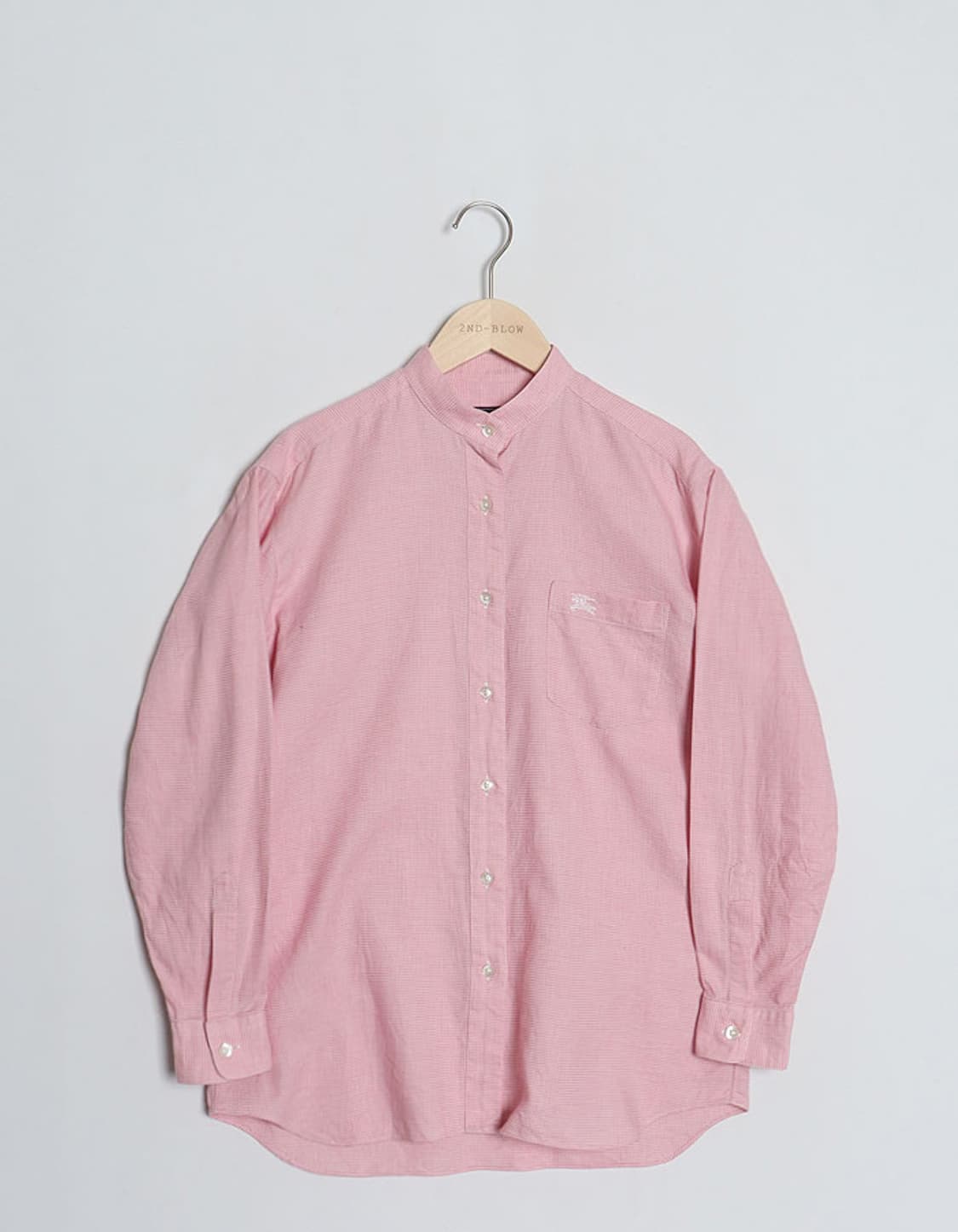 Old Burberrys BandCollar Check Shirts 상품이미지1