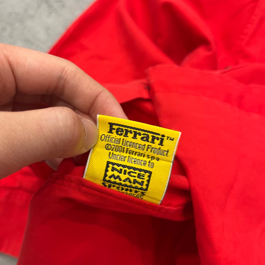 페라리 레드 긴팔 셔츠 상품이미지5