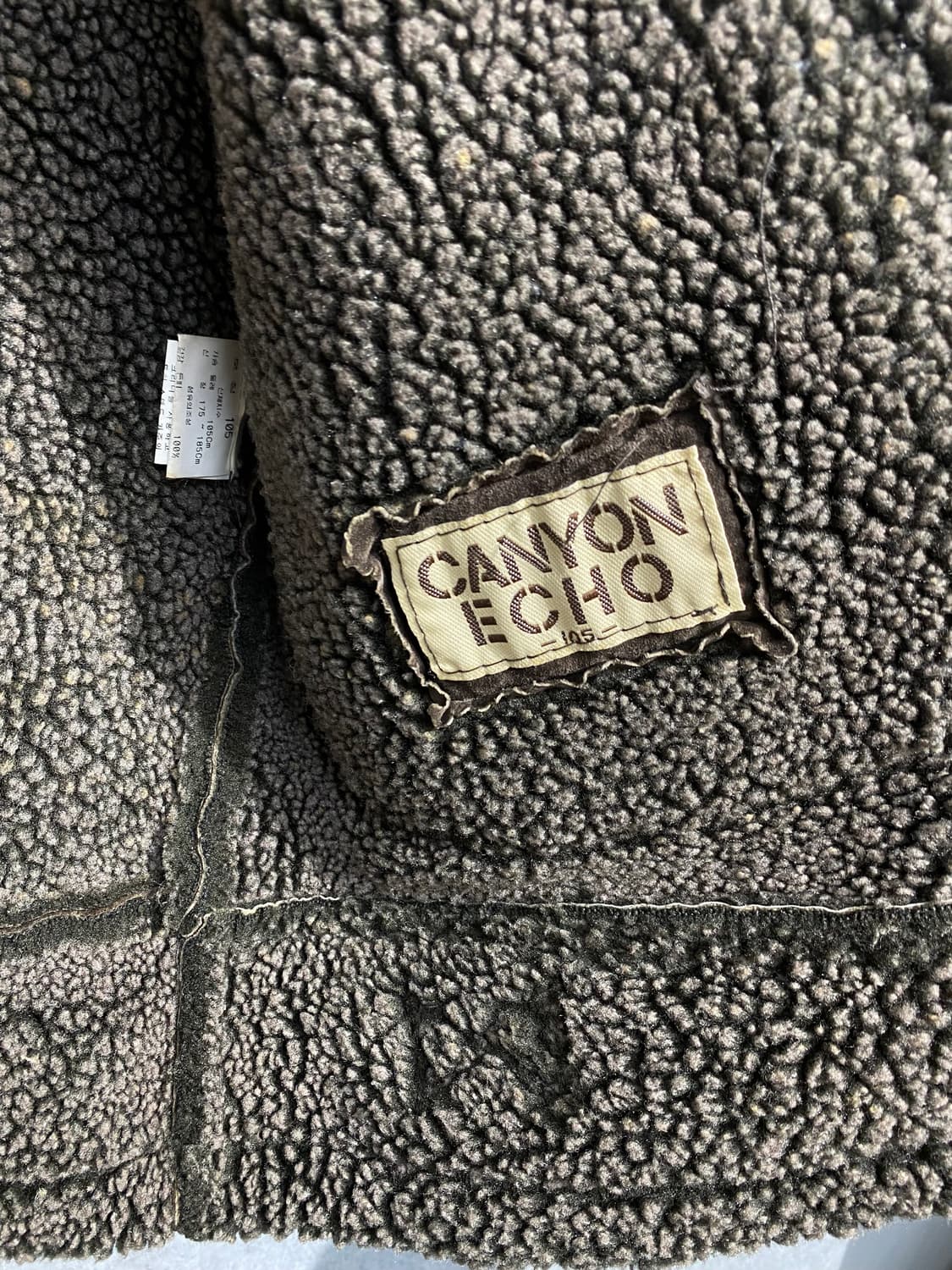 [95-100] 90s Canyon 브라운 피그 스웨이드 무스탕 자켓 상품이미지6