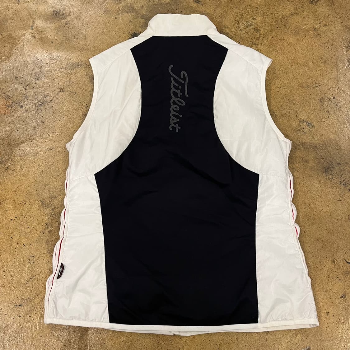 [정품/XL] 타이틀리스트 화이트 골프 바람막이 조끼 b19 상품이미지3