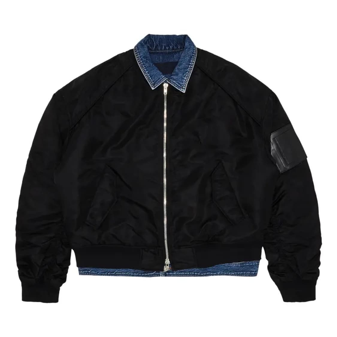 준지 21FW 패디드 데님트러커 봄버 44 (세미오버핏 S) 상품이미지1