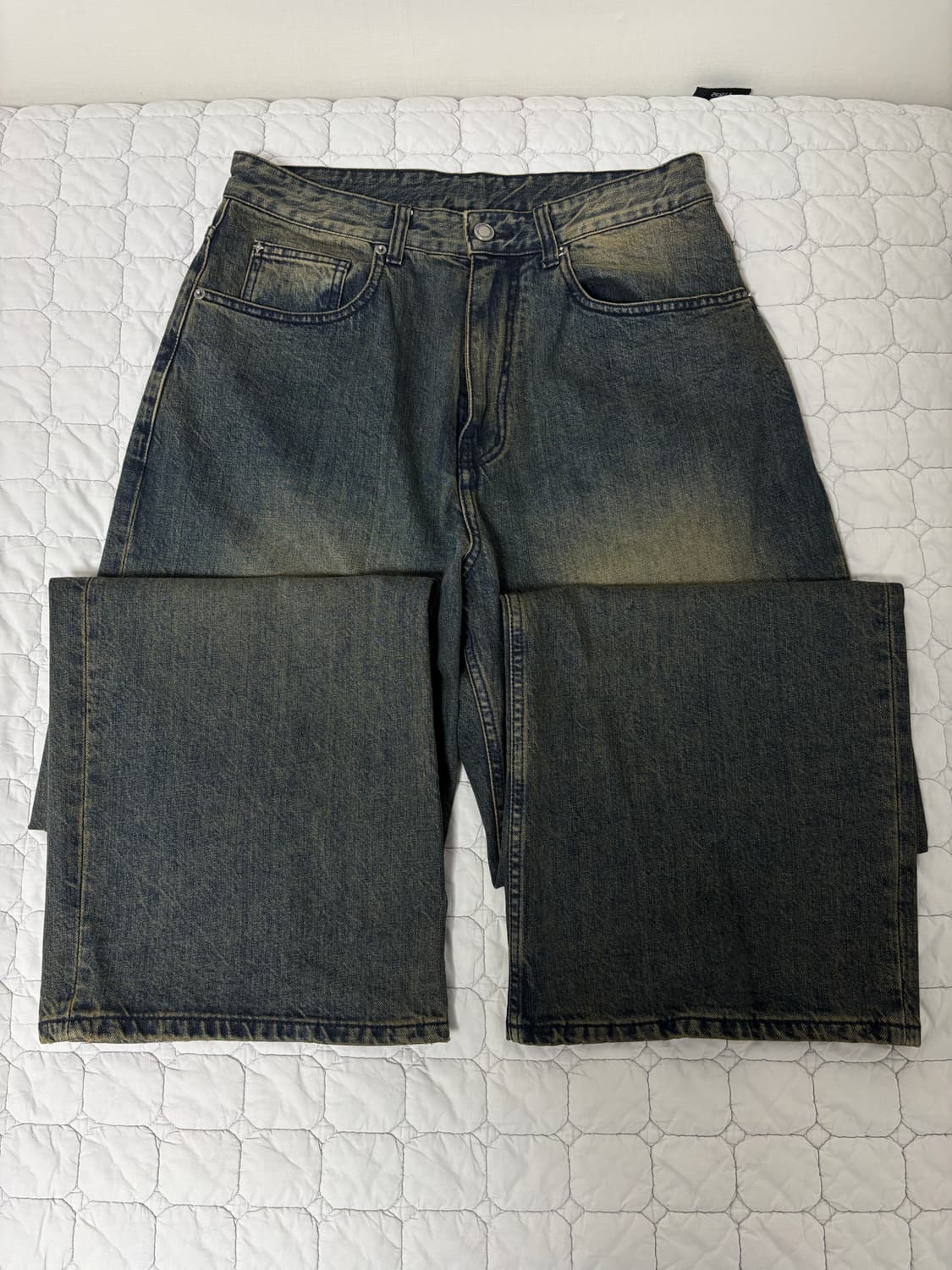 [S] 벨리에 트루와이드 데님팬츠 빈티지 인디고 상품이미지4