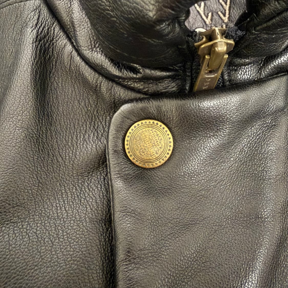 90s 빈티지 램스킨 레더 카코트 자켓 레더 자켓 L 상품이미지10