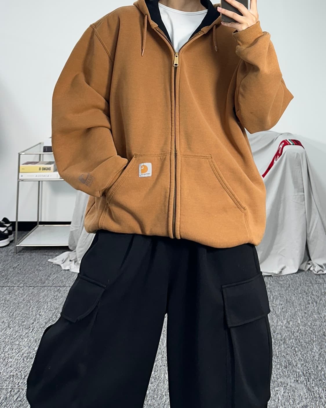 칼하트 써멀 된장 후드집업 L 상품이미지4