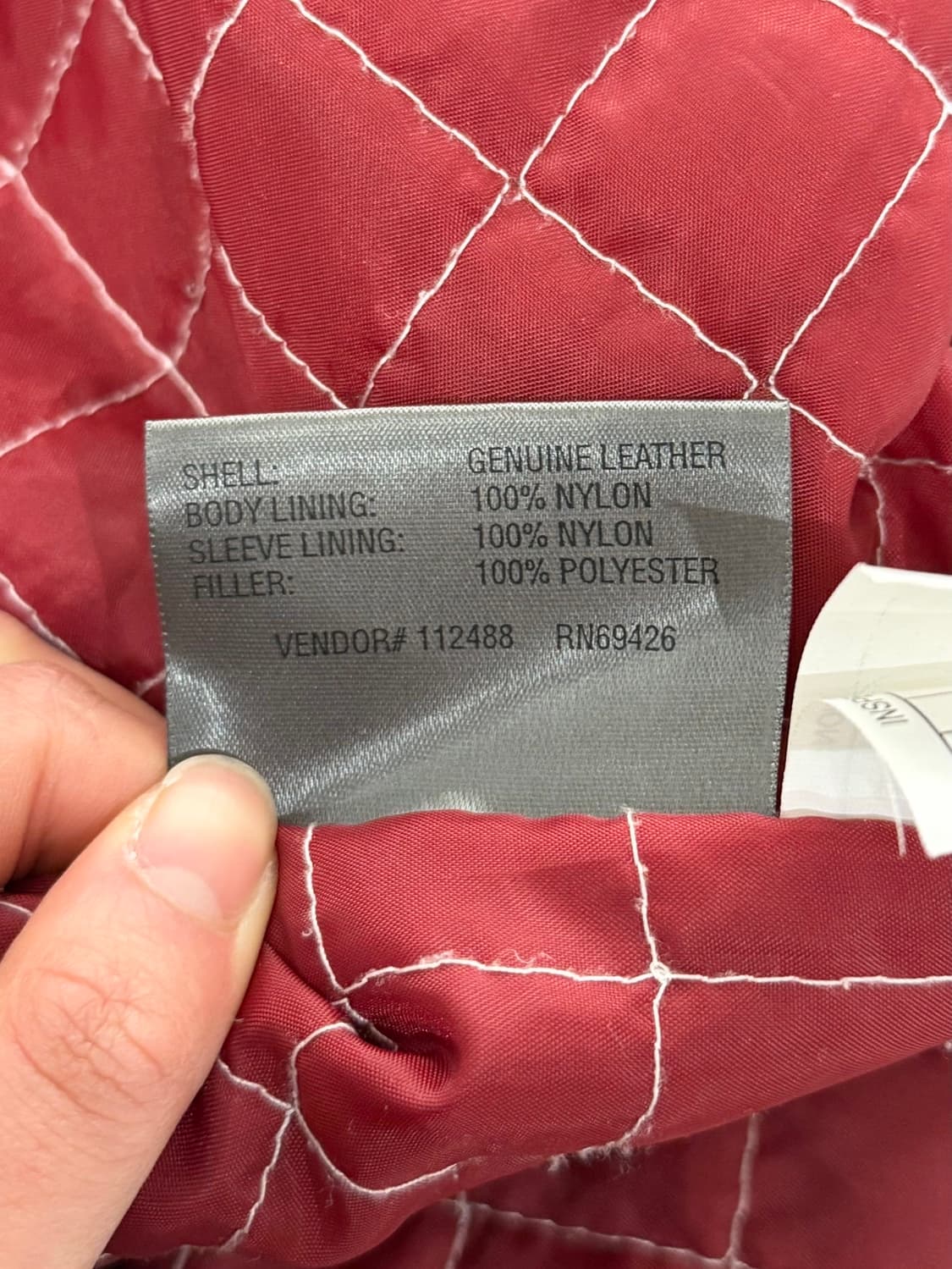 윌슨스 레더 블랙 레드 레더 레이서 자켓  상품이미지9