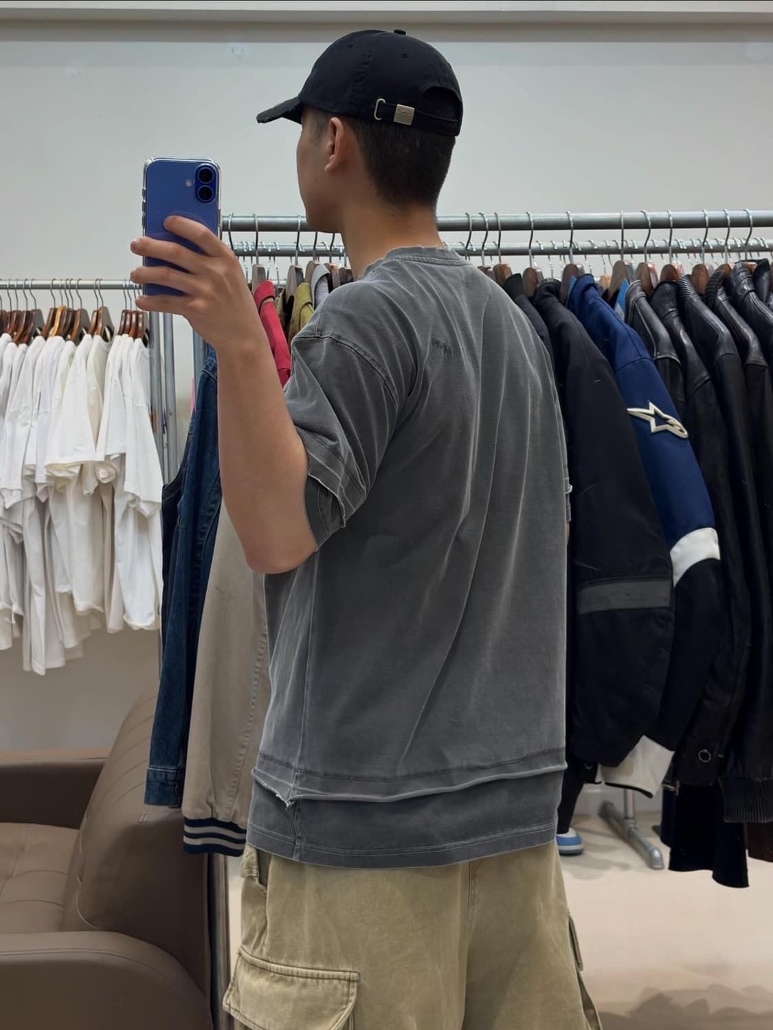 아더에러 워싱 레이어드 반팔 상품이미지9