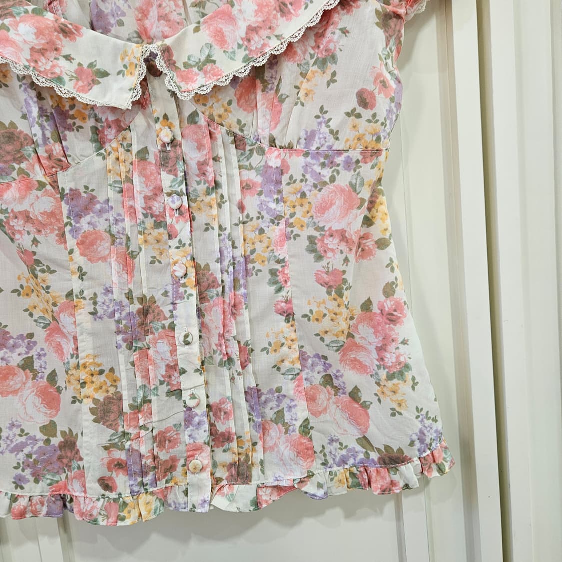 플라워 레이스 블라우스 프 상품이미지5