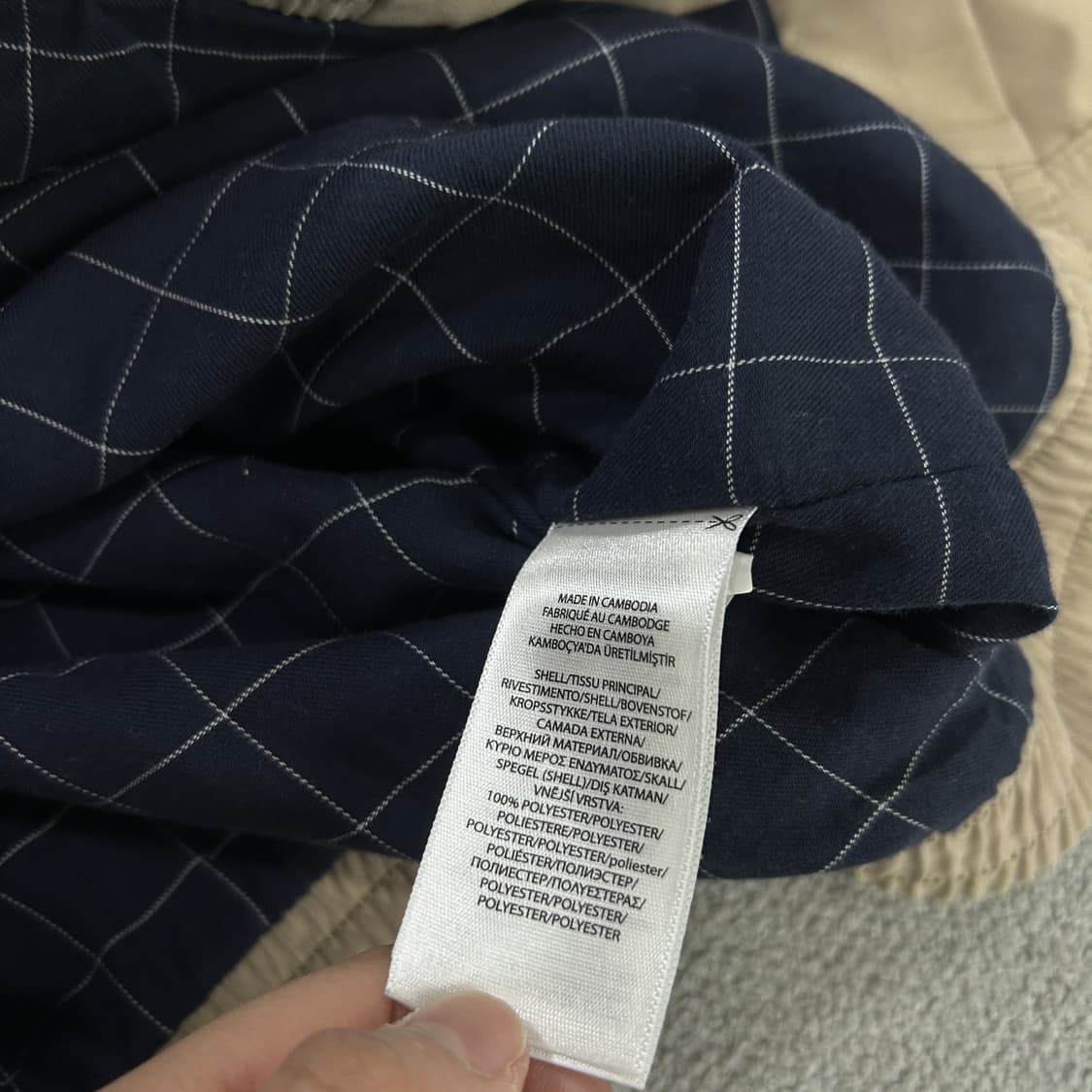 폴로 랄프로렌 베이지색 바람막이 자켓 m 상품이미지4