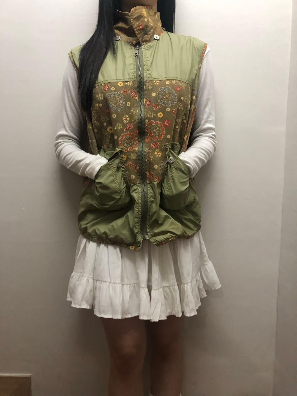 빈티지 카키 모리 베스트 상품이미지3