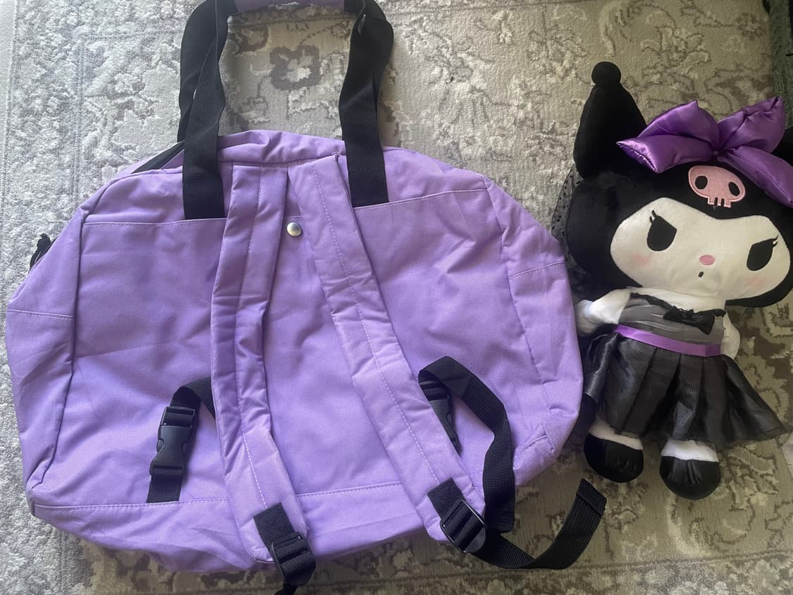 모리걸 빈티지 보부상 고양이 토트백 💜😻 상품이미지3