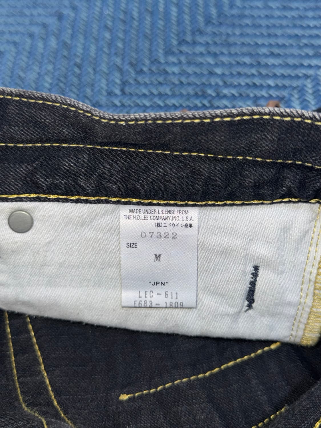 LEE 웨스턴 플레어 데님팬츠 흑청 상품이미지4