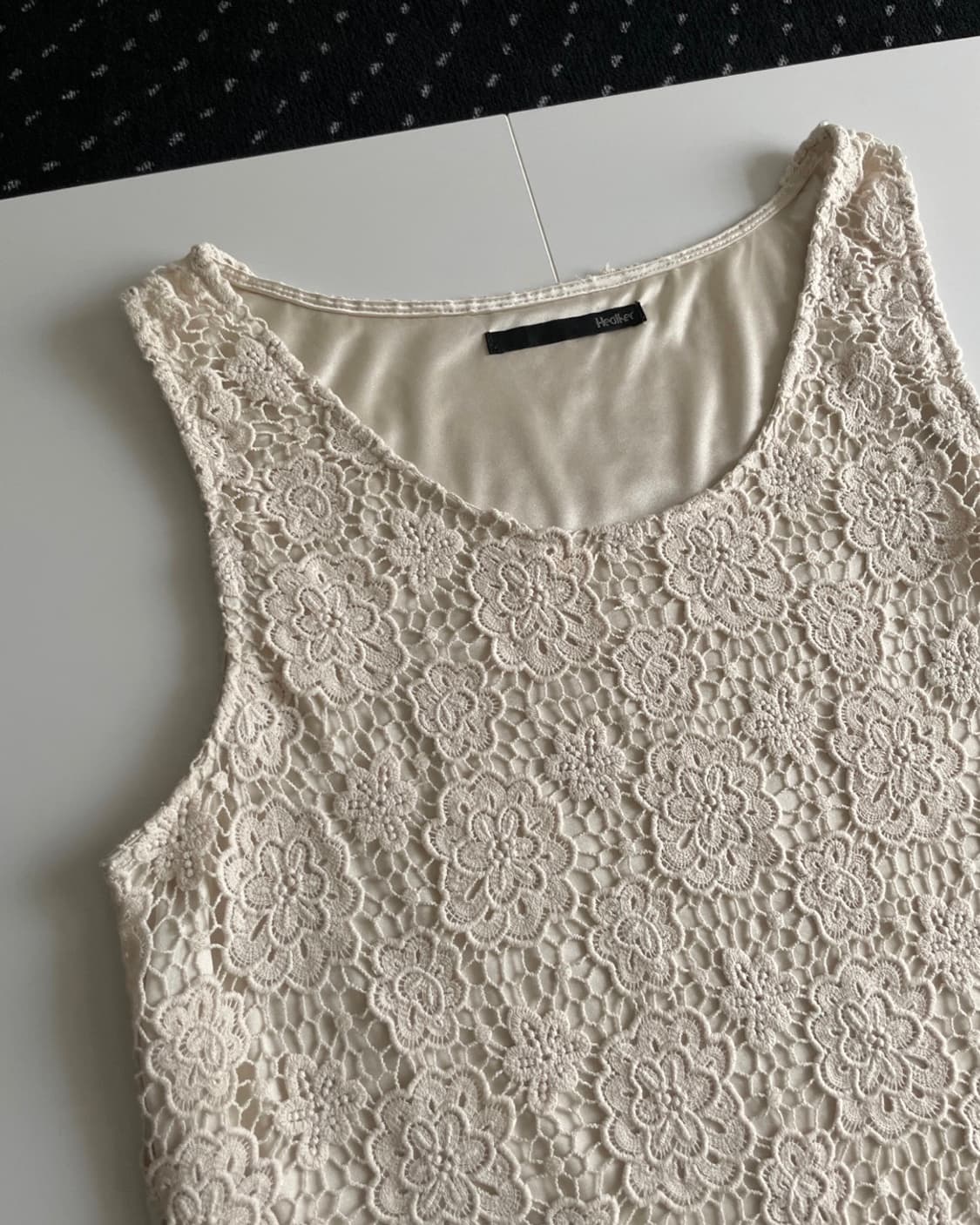 crochet flower sleeveless 상품이미지7