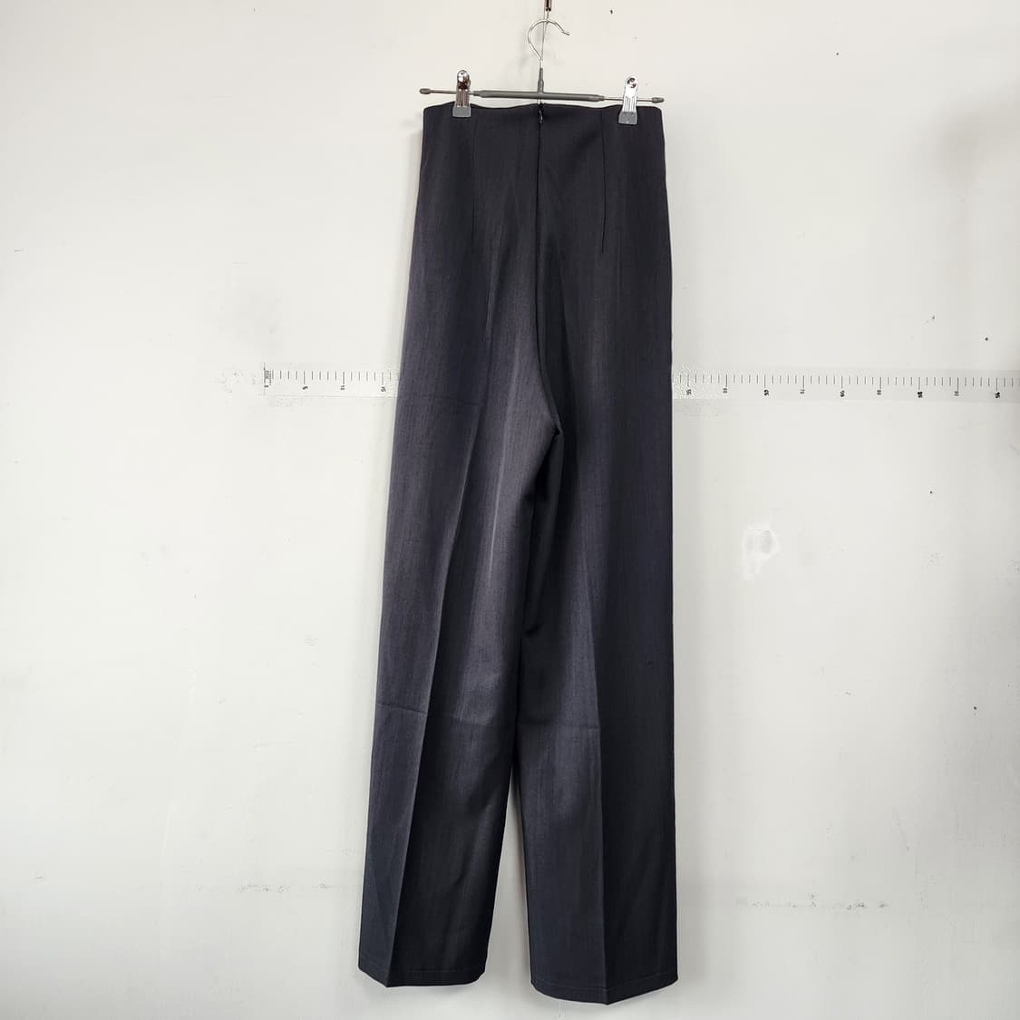 그레이 고급 와이드 슬랙스 팬츠 상품이미지4