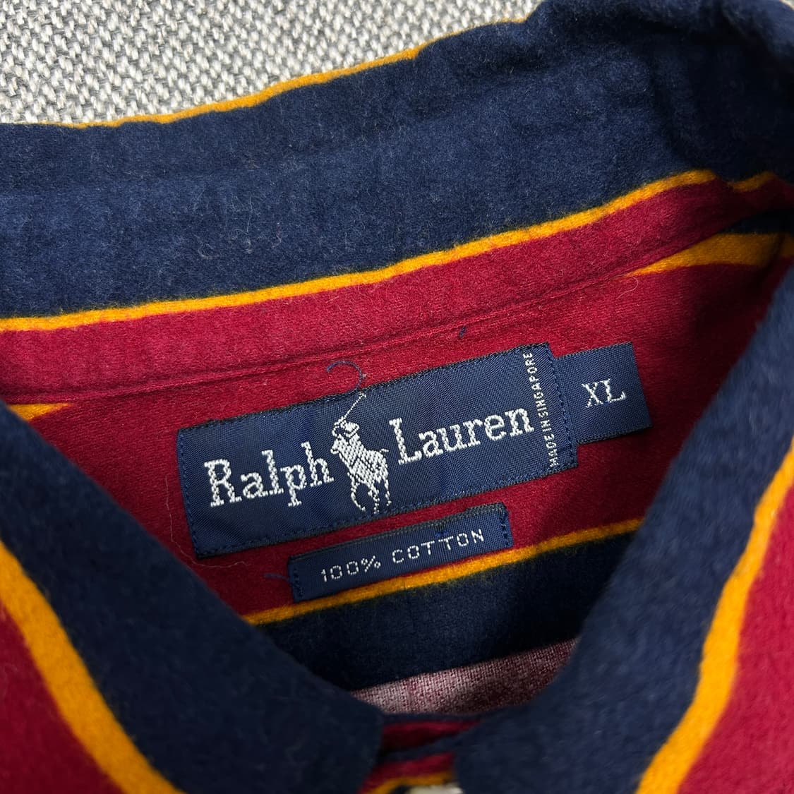 폴로 90s 크레스토 스트라이프 셔츠(XL) 상품이미지2