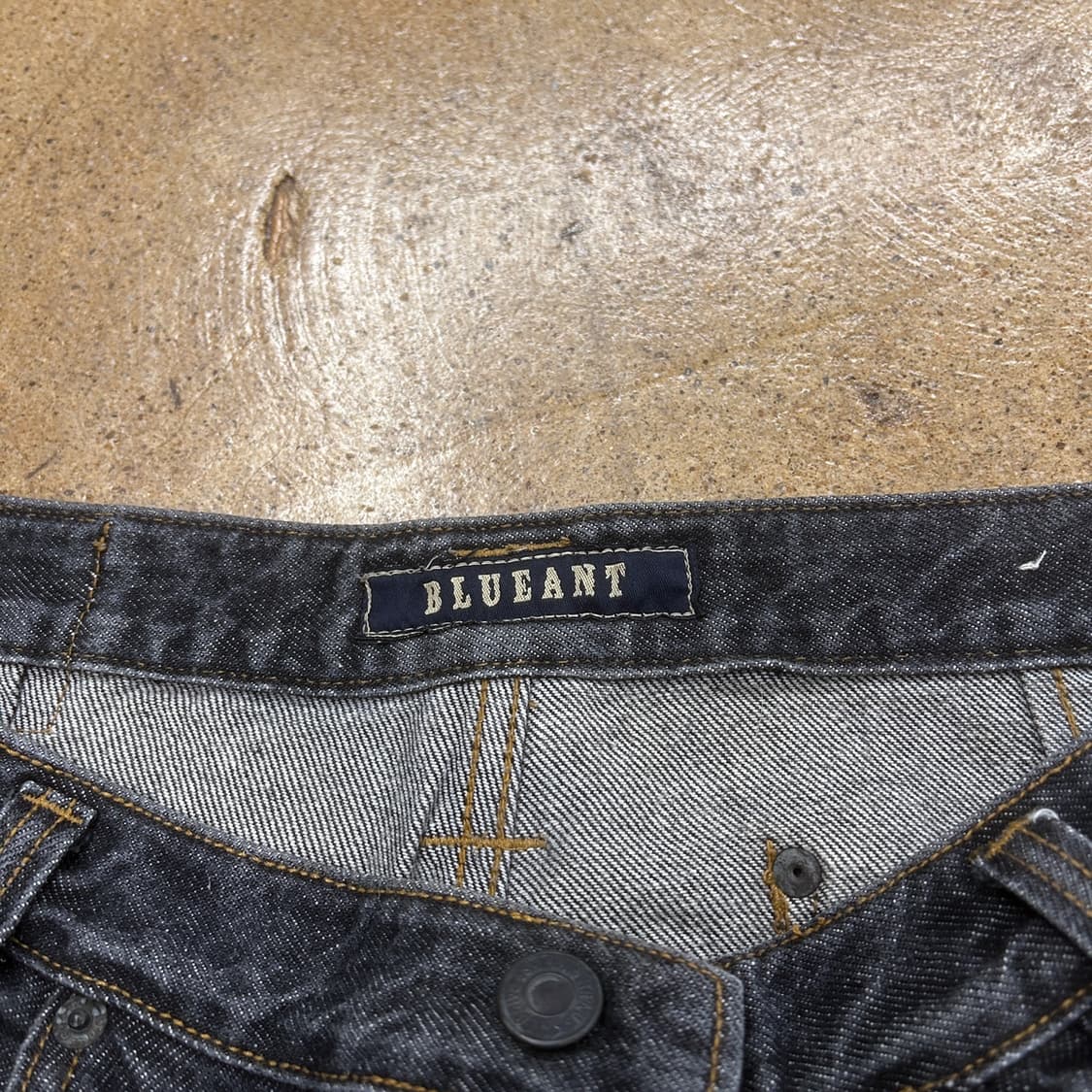 [정품/L] blueant 빈티지카펜더 블랙 데님팬츠 상품이미지4