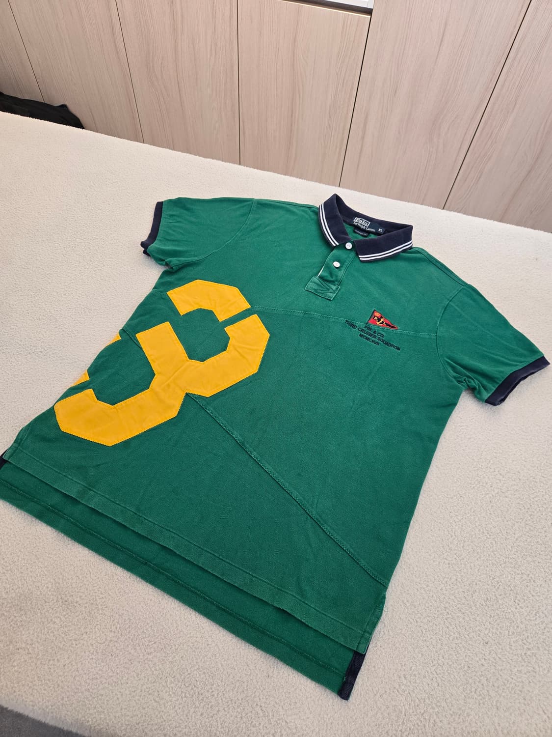 폴로 랄프로렌 그린색 넘버3 카라티 XL (커스텀 폴로) 상품이미지1