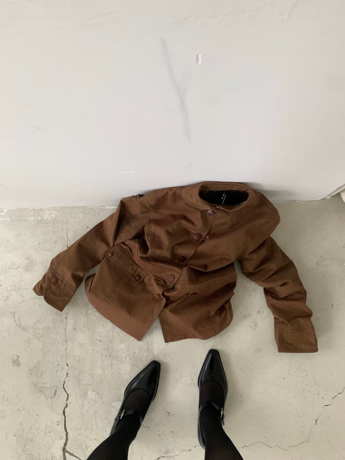 round collar cotton jacket 상품이미지6