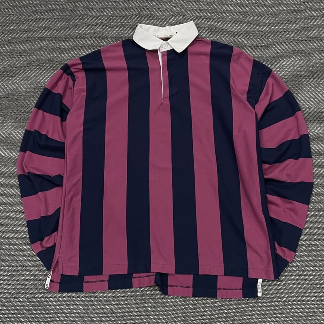 플루이드 배색 럭비 티셔츠 v0333 상품이미지1