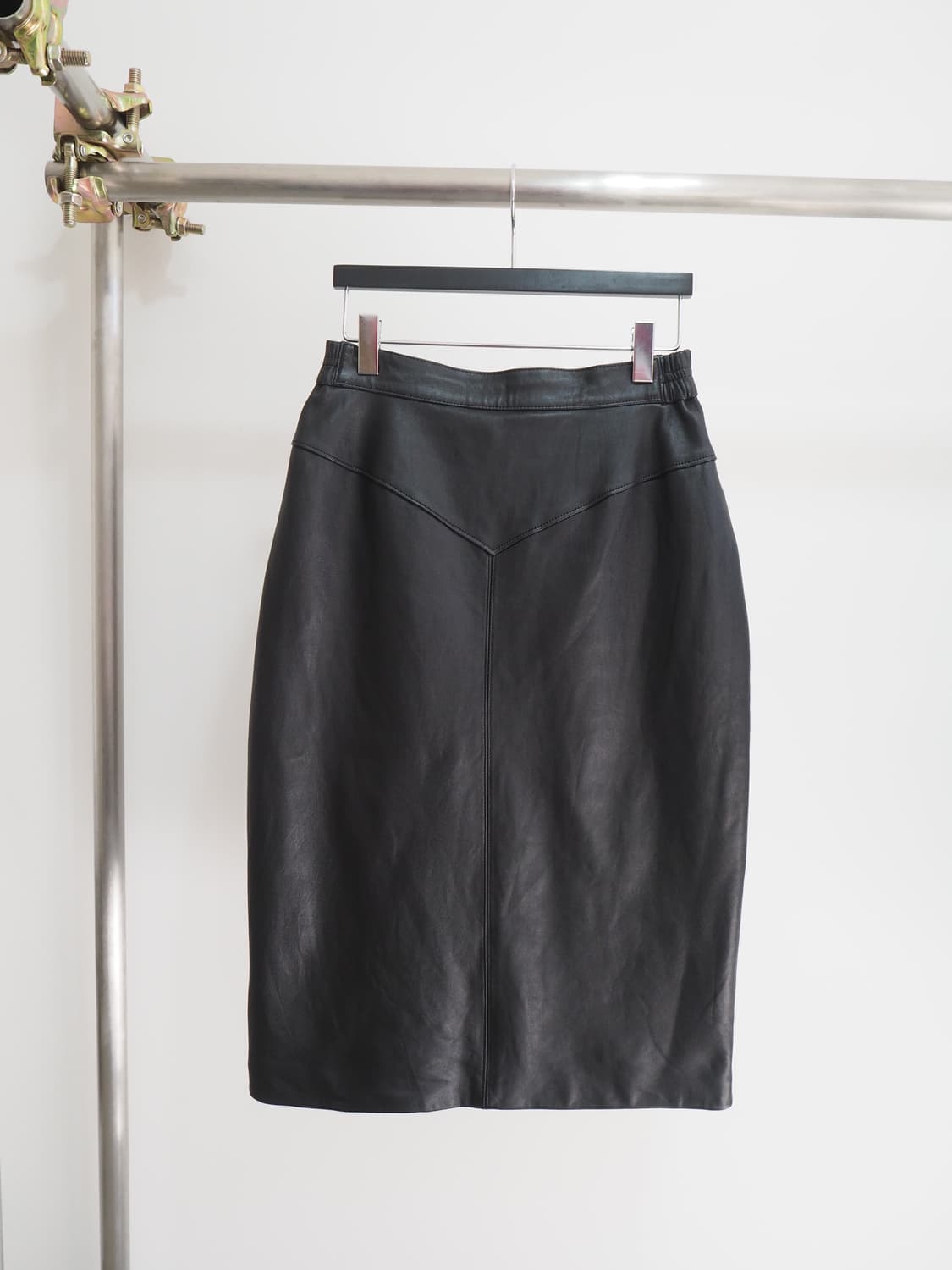 vintage sheepskin leather skirt  상품이미지1