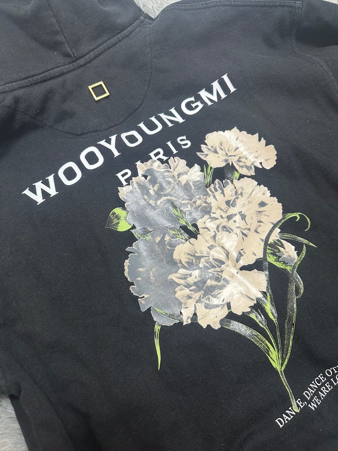 [플라워/44] 우영미 플라워 백로고 후드티 상품이미지4