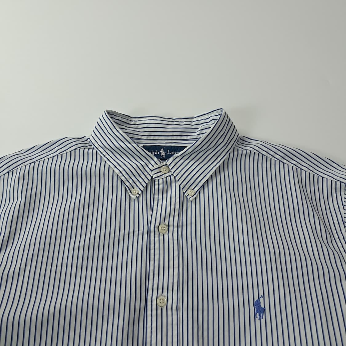 CK561 XL 폴로 00s 블루블랙 스트라이프 셔츠 남방 상품이미지2