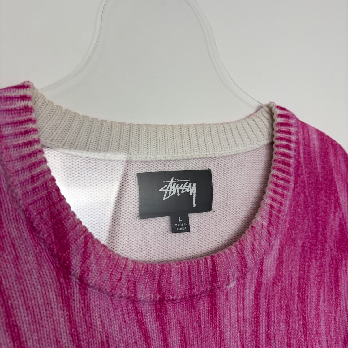 스투시 퍼 프린팅 니트 티셔츠 상품이미지2