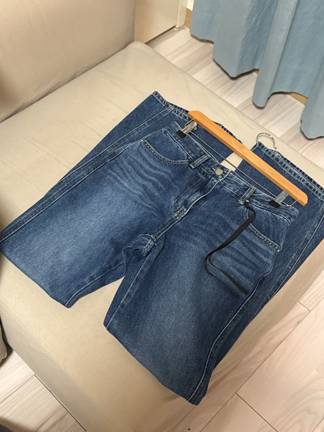 Yunse piereced denim 1 사이즈 상품이미지2