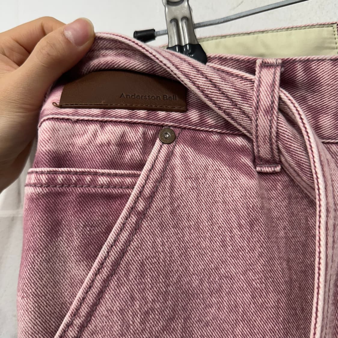 앤더슨 벨 오버다이 카펜터 데님팬츠 상품이미지3