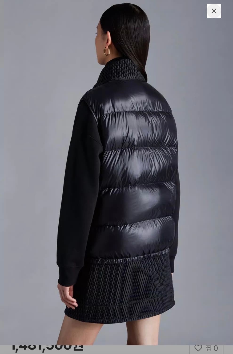 몽클레어 여성 패딩 조끼 블랙  상품이미지10