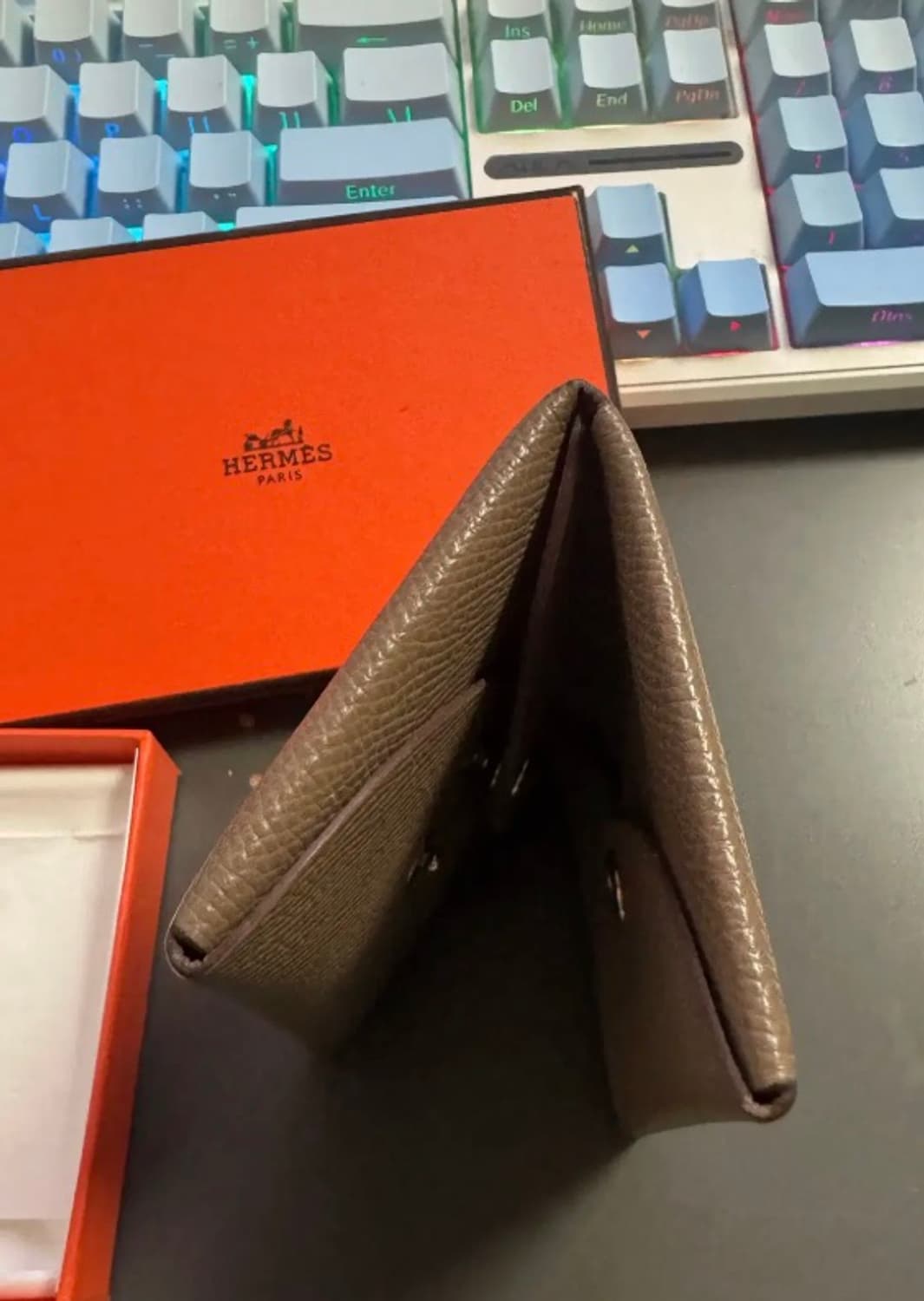 에르메스 칼비 듀오 카드 홀더 앱송 & 팔라듐 하드웨어 에뚜쁘 상품이미지3