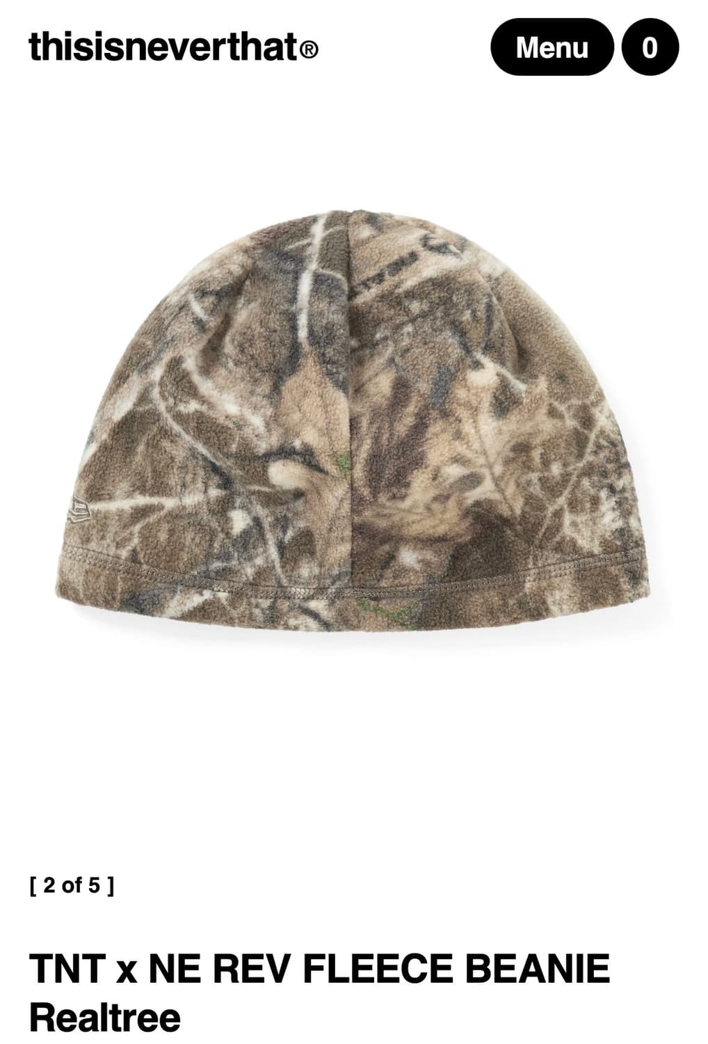 디스이즈네버댓) 뉴에라 리버시블 플리스 비니 리얼트리 상품이미지2