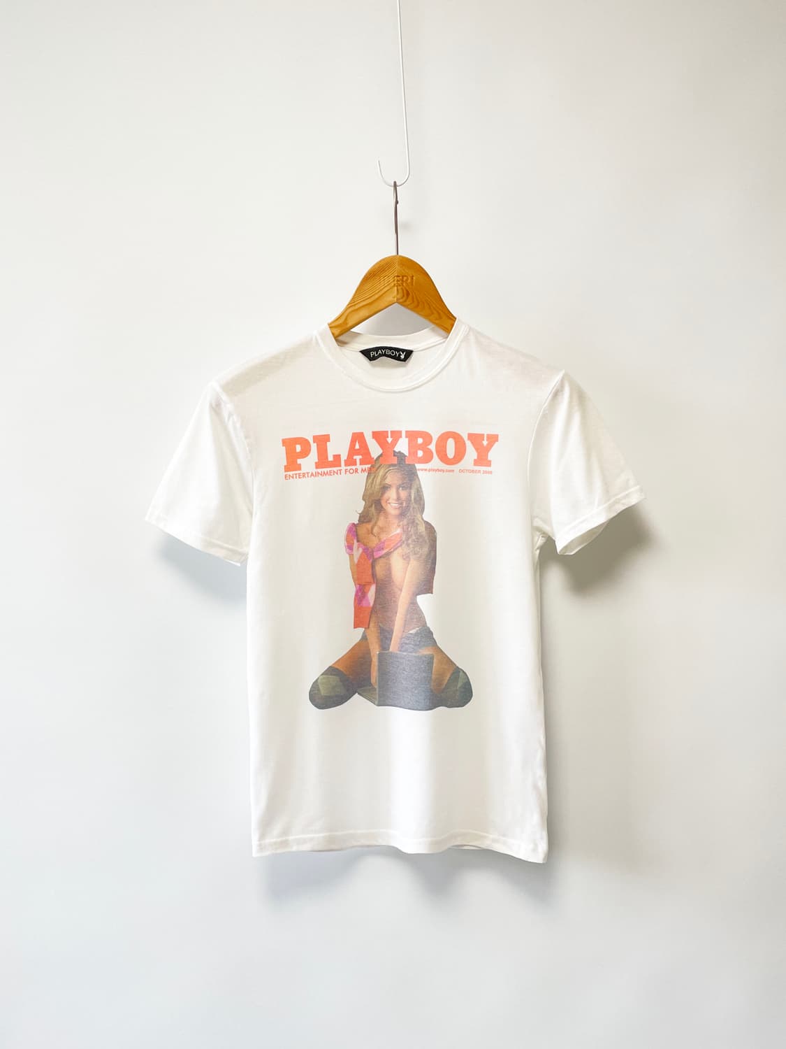 플레이보이 PLAYBOY 래빗 헤드 빈티지 티셔츠 상품이미지1