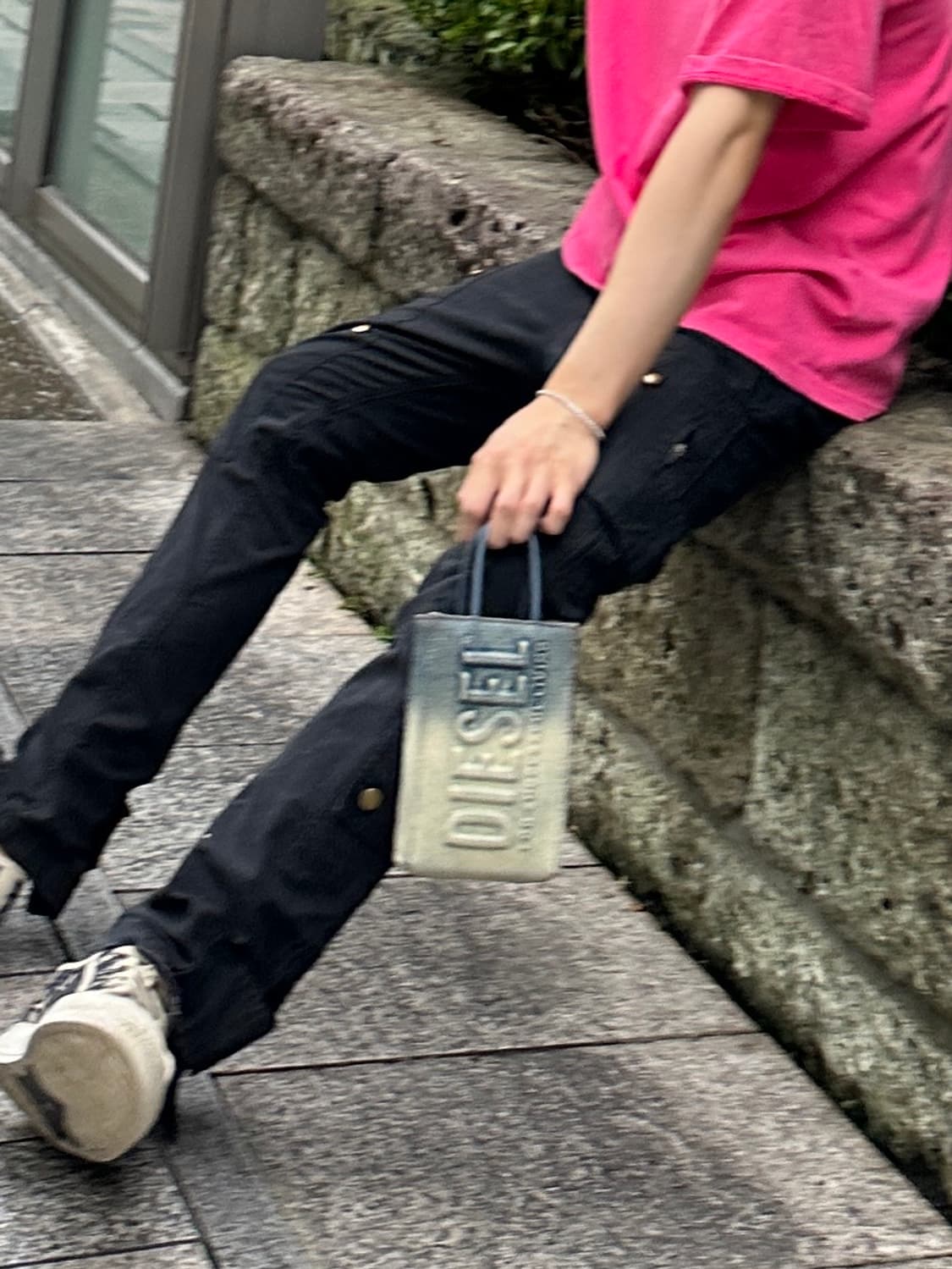 디젤 3d 로고 데님 쇼퍼백 크로스백 미니백 상품이미지1