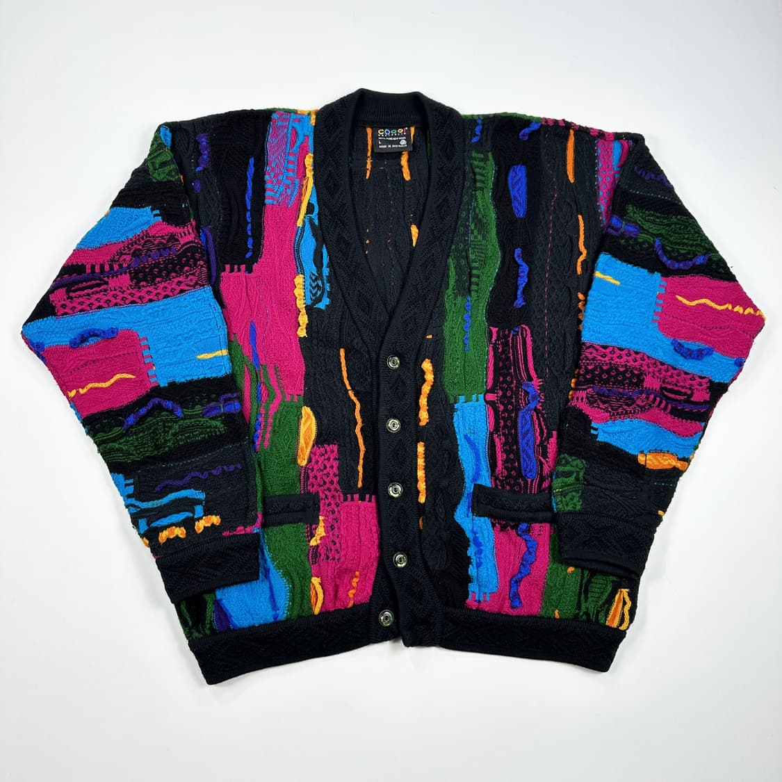 COOGI 쿠지 오스트레일리아 울 케이블 니트 가디건 L 상품이미지1