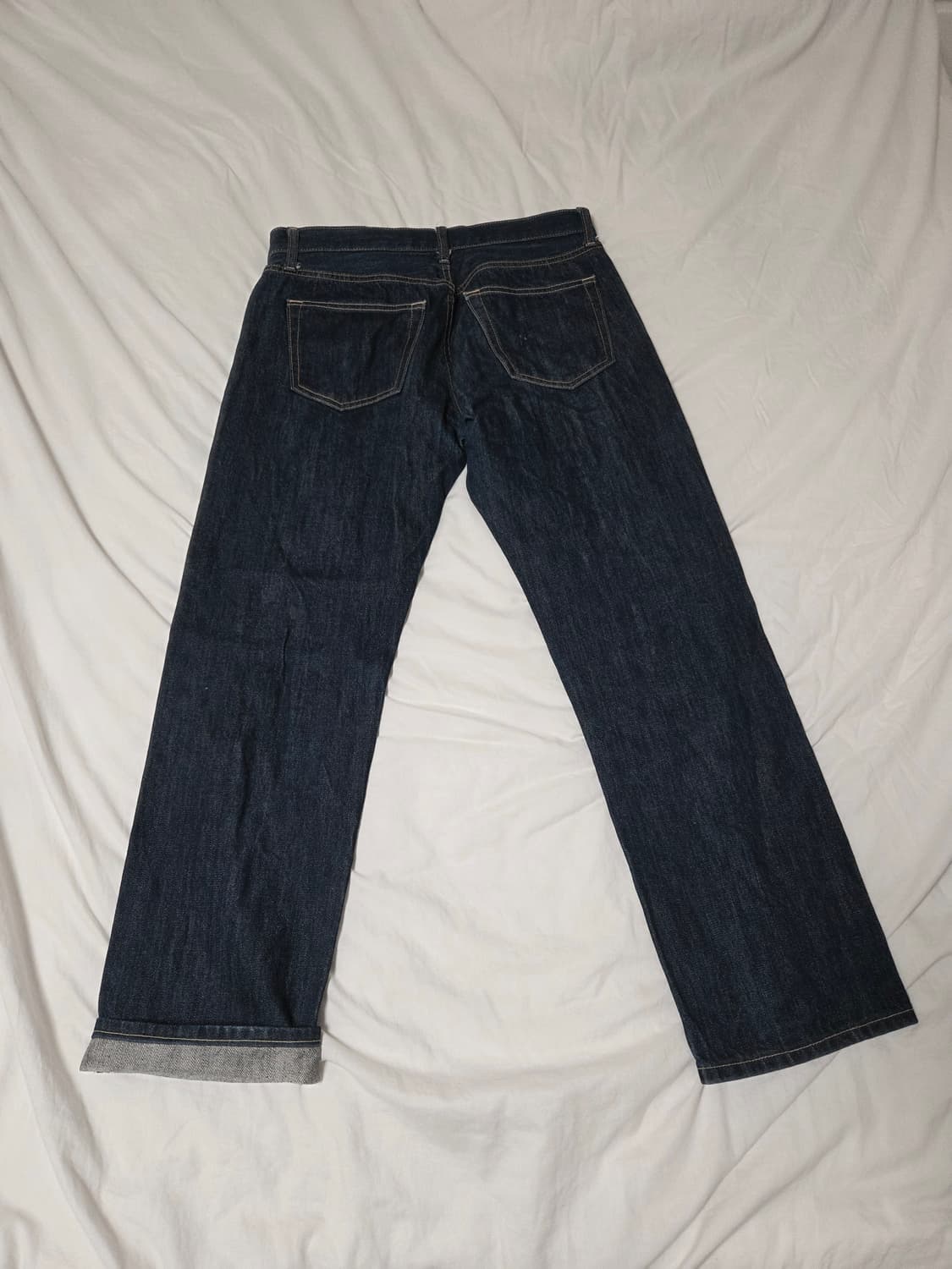 유니클로 레귤러핏 셀비지 데님 31 상품이미지3