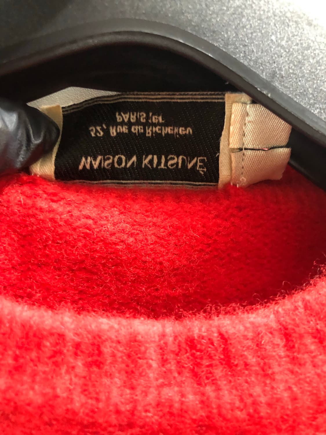 [여성S] 메종키츠네 폭스헤드 니트 레드 상품이미지5