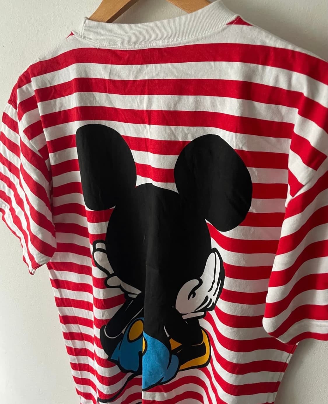 USA Vintage Disney Mickey Stripe T-Shirt 상품이미지2