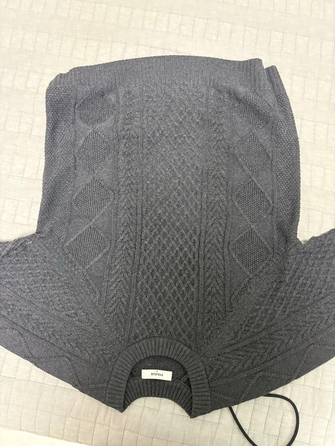 폴햄 꽈배기 니트 상품이미지1