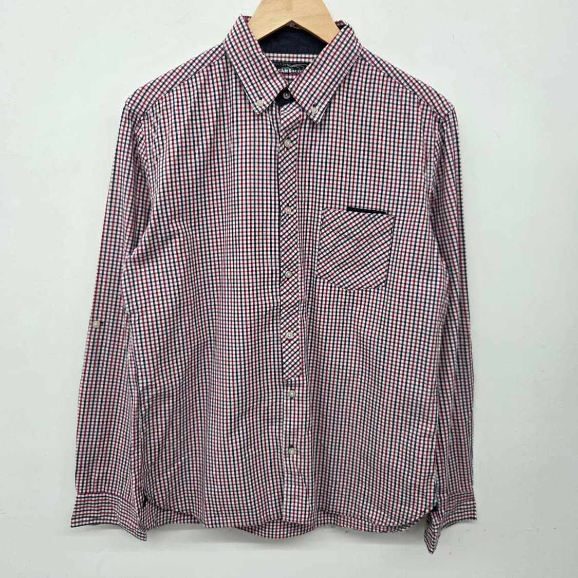 빔즈 체크 긴팔 셔츠 남방 여L 상품이미지2