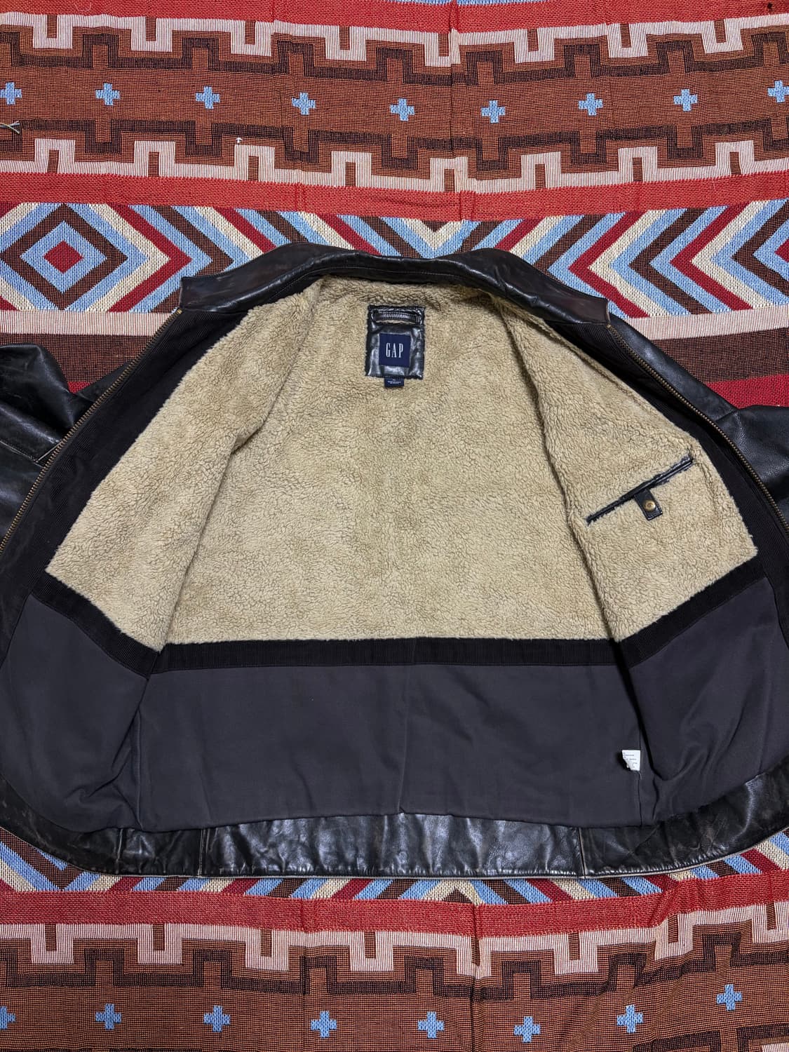 XL) 올드갭 레더자켓 다크브라운 상품이미지9