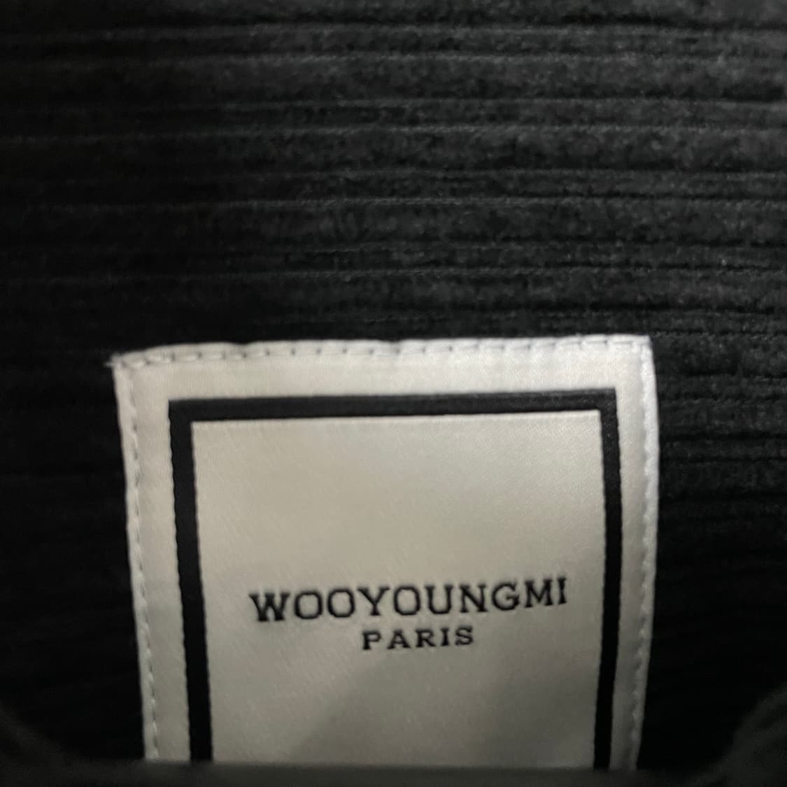 우영미 코듀로이 자켓 블랙 48 상품이미지5