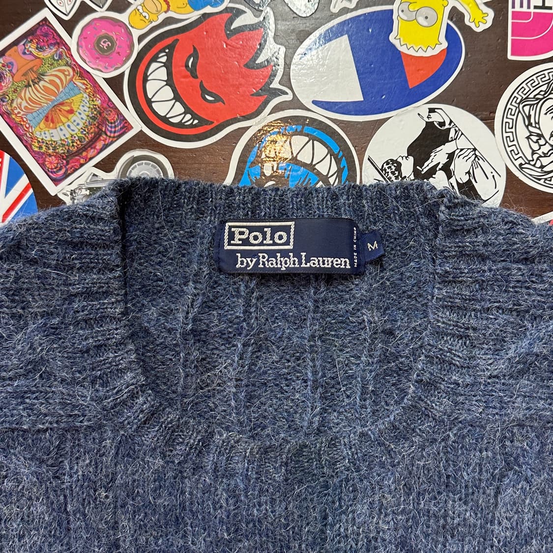 90s 폴로 랄프로렌 울 케이블 니트 스웨터 M 상품이미지5