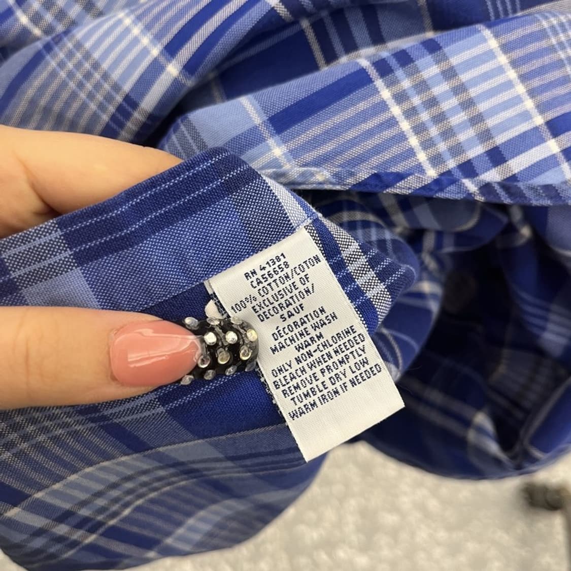 폴로 랄프로렌 빈티지 올드스쿨 레트로 체크 셔츠 M C10589 상품이미지6
