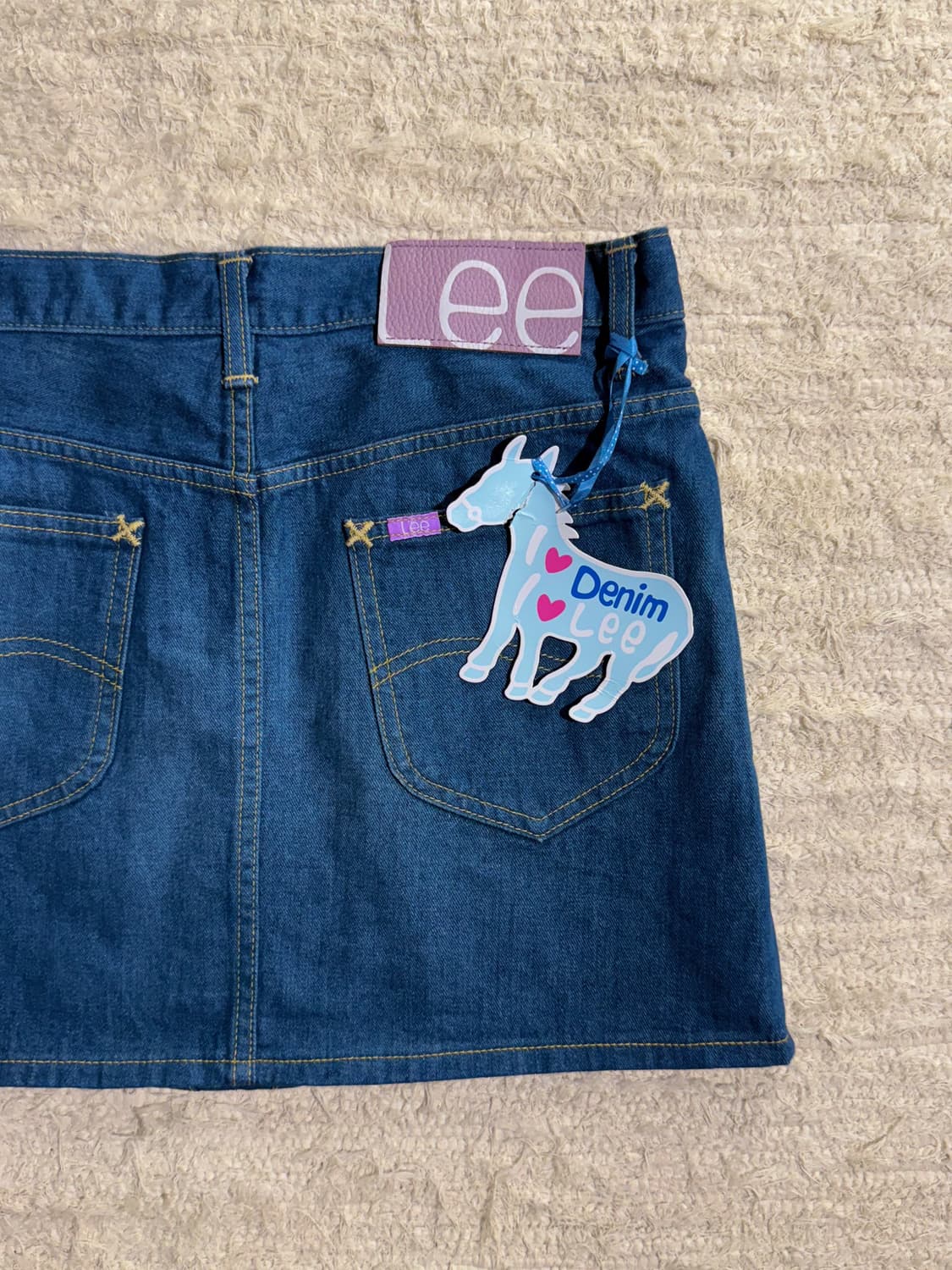 LEE Stitched Mini Denim Skirt 0261 상품이미지2